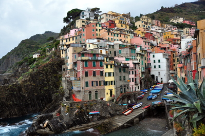 Riomaggiore and the harbour