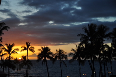 Sunset back at the hotel
