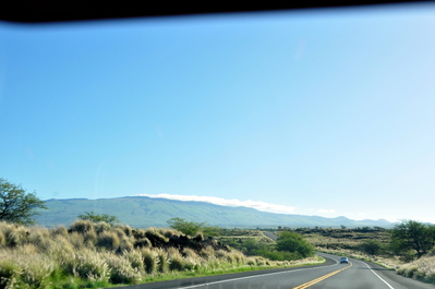 Driving across the island
