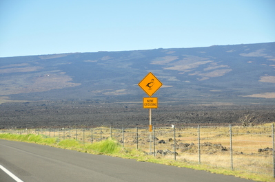 Driving across the island