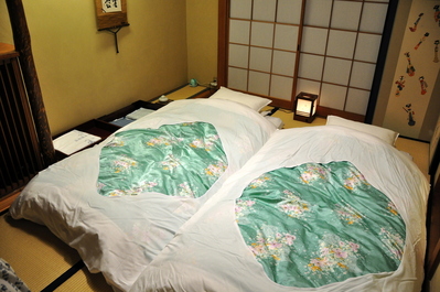 Our bedroom after dinner