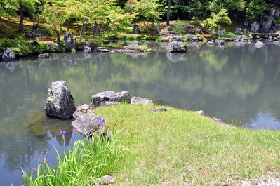 In the gardens of Tenryū-ji Temple