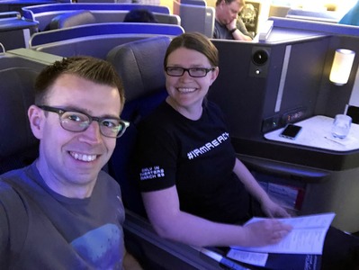 In our fancy Polaris seats