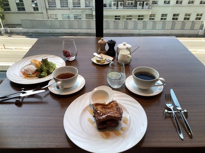 Breakfast at the hotel