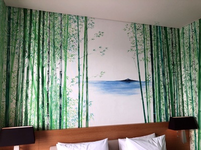 Our new hotel room