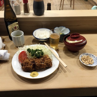 Tonkatsu dinner