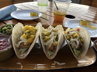 At dinner