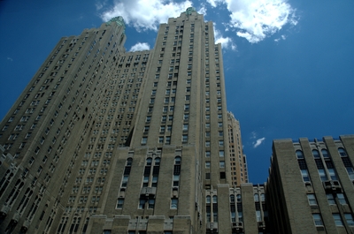 View of the Waldorf-Astoria hotel from our window