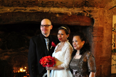 Newly weds with Jenn's mom