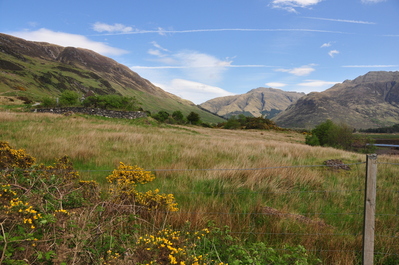 Amazing mountains back on the mainland on the way to Inverness