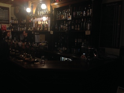 The bar at Bow Bar