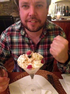 Angry (or possibly sleepy) dessert
