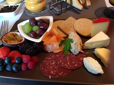 Fruit/meat/cheese, and yes that is half a passionfruit