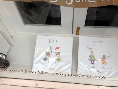 Awesome/random batmand drawings we found in a shop near our hostel in Edinburgh