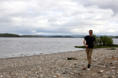 Me running or something at Loch Lomond