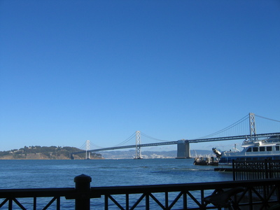 View of the Bay Bridge from where we ate lunch