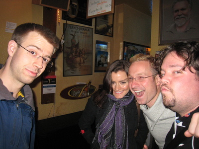 Me, Sarah, Orion and Mike at the bar