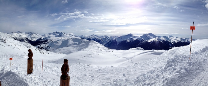 Mountains at the top of the Peak Lift