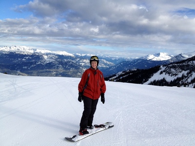 Sue and the mountains