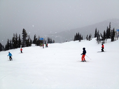 Snowing, the beginning of the next storm