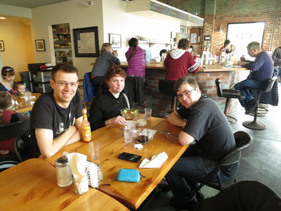At lunch