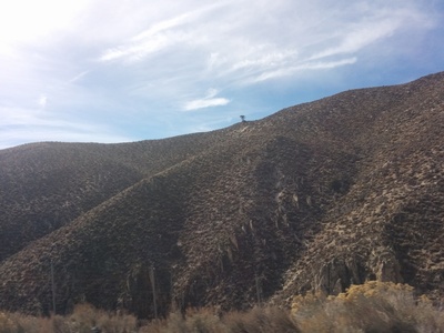 Exiting the mountains in Nevada