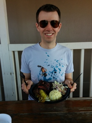 Me and my meat pile at Gatlin's