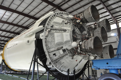 Secondary stage of the Saturn 5 rocket