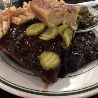 Ribs at dinner
