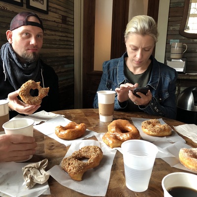Frank's donut face
