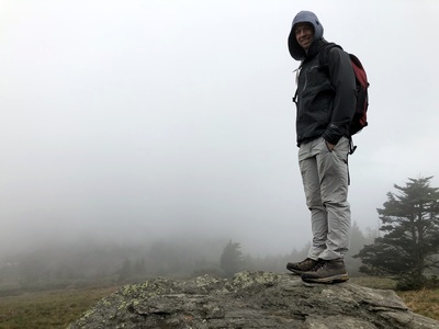 On a rock