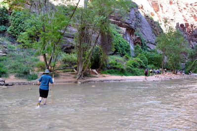 First fording of our Narrows hike