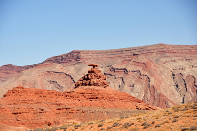 A balancing rock named Mexican Hat