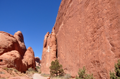 Start of our hike to Landscape Arch