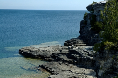 Our first view of the Bay and the rocks