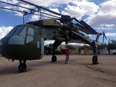 Helicopter Crane with me hanging off it