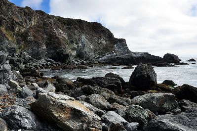 At the bottom of Jade Cove