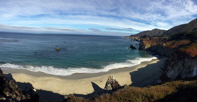 On the coastal highway