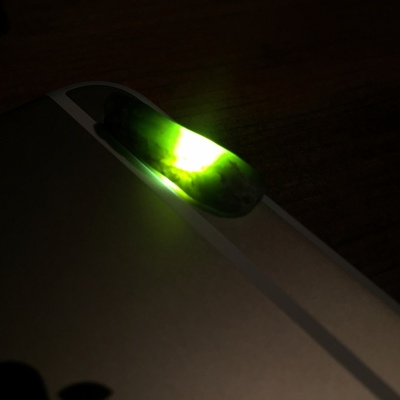 Jade backlit by iPhone flash