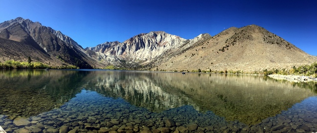 Panorama of the lake we hiked around