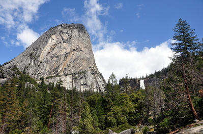 Peak with Nevada Falls