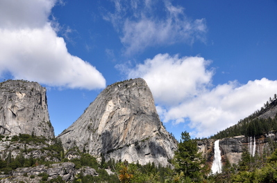Peaks with Nevada Falls
