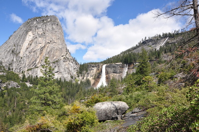 Peak with Nevada Falls