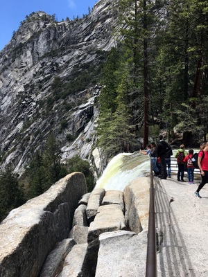 At the top of Vernal Falls